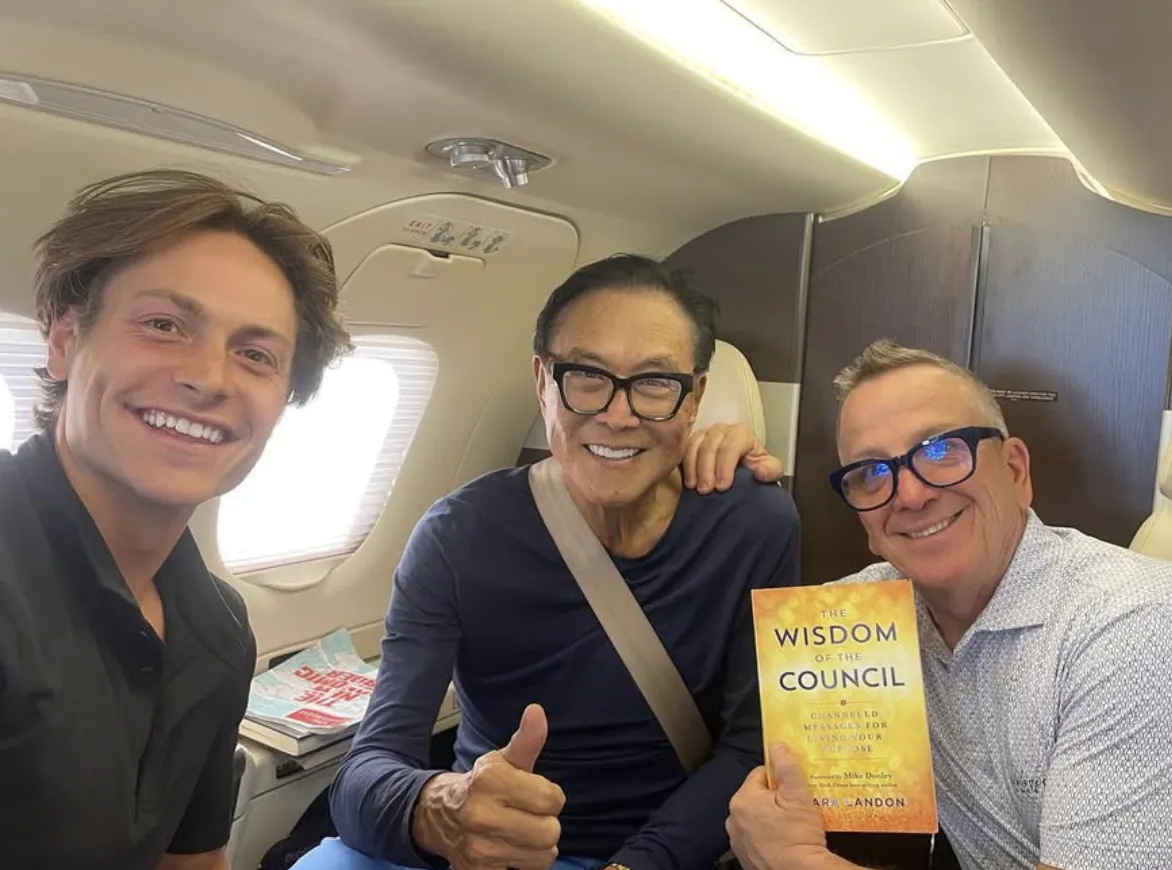 Joshua Lessard on a private jet